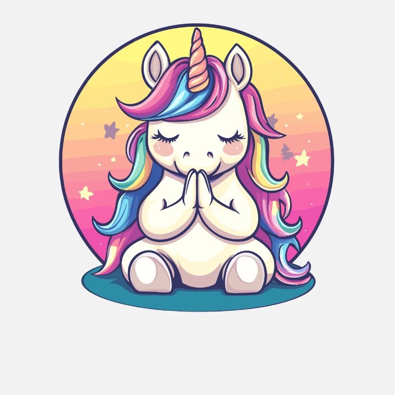 Meditierendes Einhorn