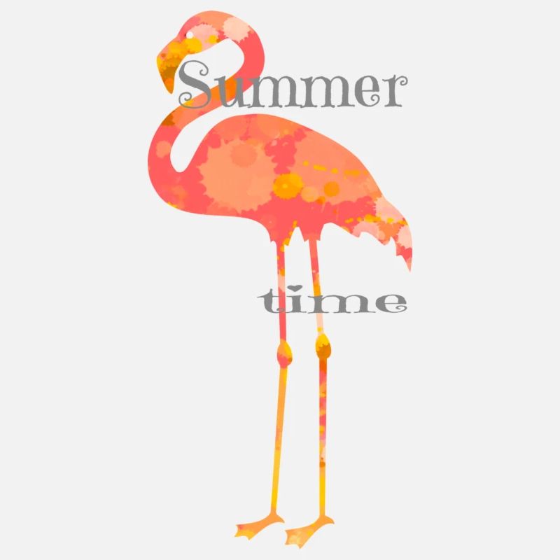 Flamingo Design mit Schrift