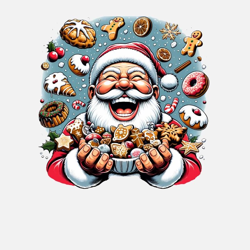 Drôle de Père Noël aime grignoter - Biscuits
