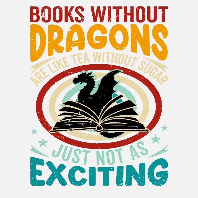 Drachen Buch Spruch - Books Without Dragons
