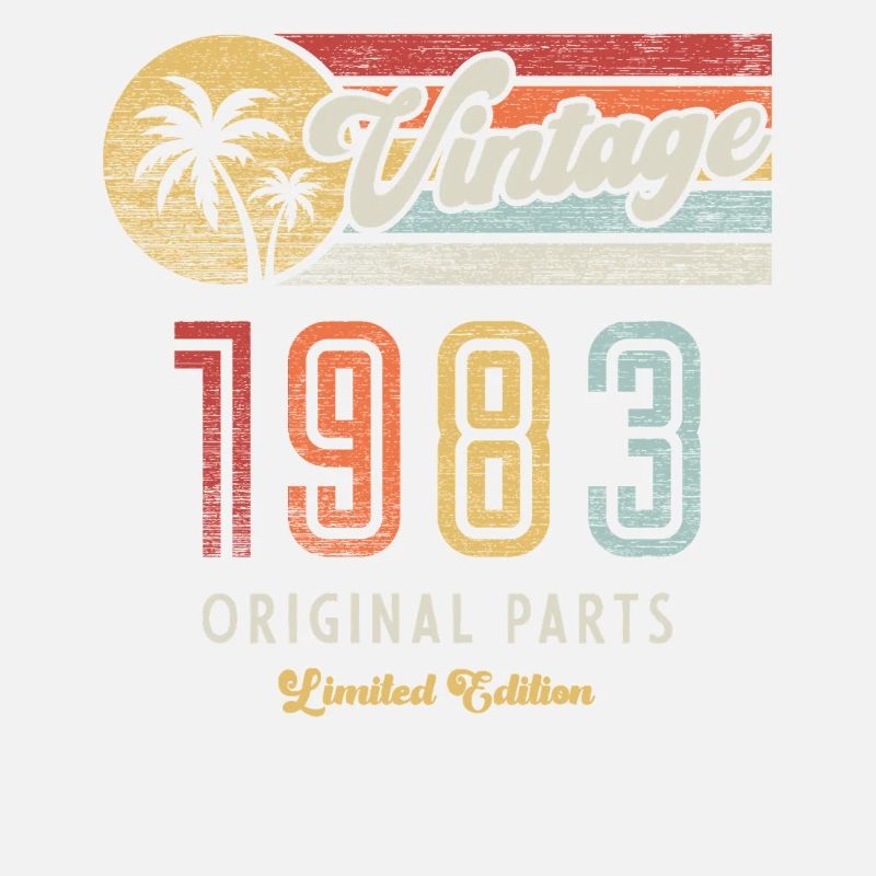Vintage 1983 Geburtstag Retro