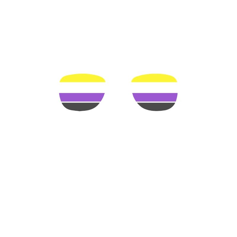 Minimalistische Katze Nonbinary Pride Enby