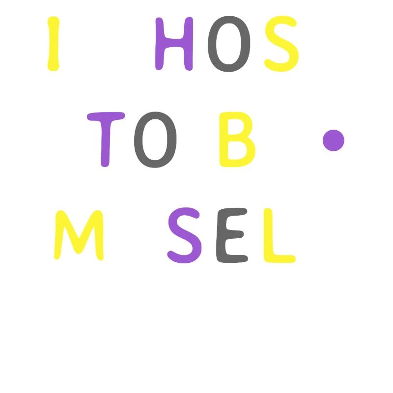 Nonbinary Pride Enby LGBTQ Own Decision