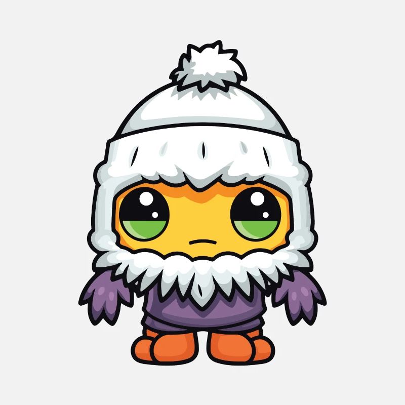 Cold Winter Comic Eskimo