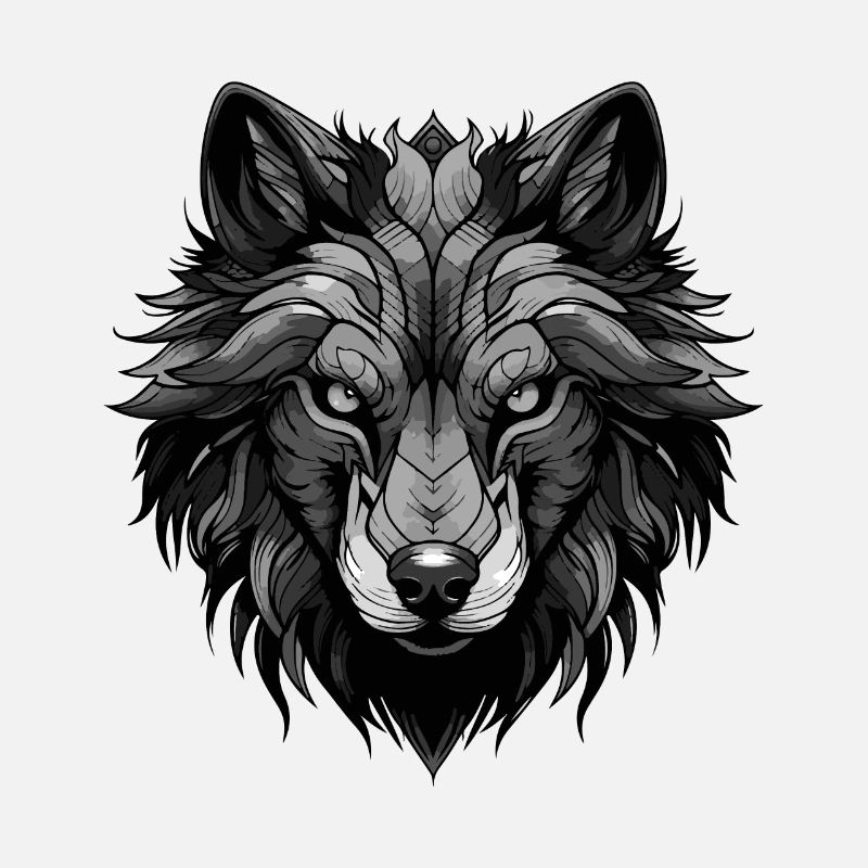 Wolf Tier Kopf