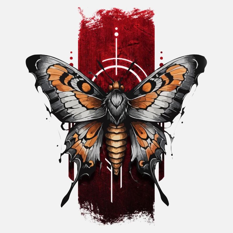 Papillon élégant avec des ailes de couleur orange