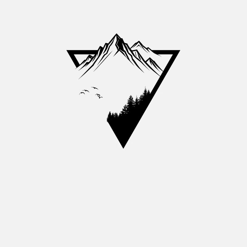 Triangle du sommet de la montagne
