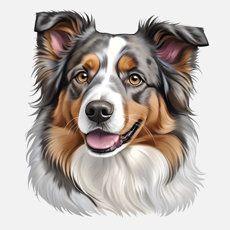 Australian Shepherd Kopf