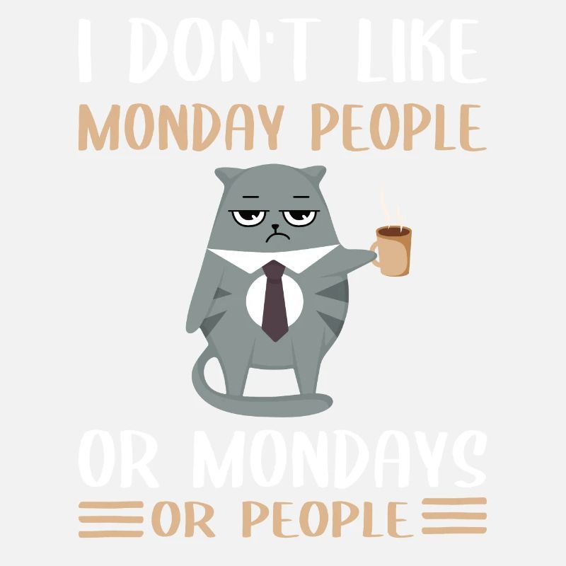 Morgenmuffel I Hate Morning People Katze Kaffee
