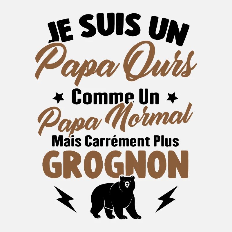 Je suis un papa ours c'est comme un papa normal