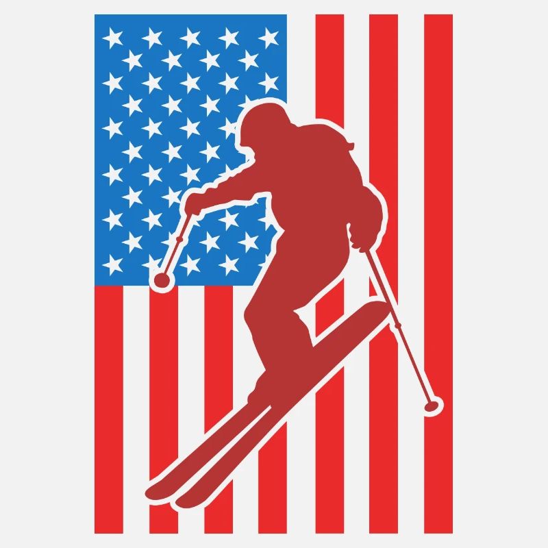 Ski Drapeau des États-Unis