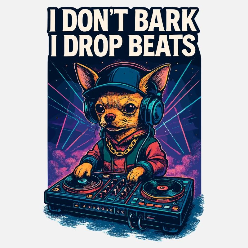 Chihuahua DJ: I Don't Bark, I Drop Beats Design