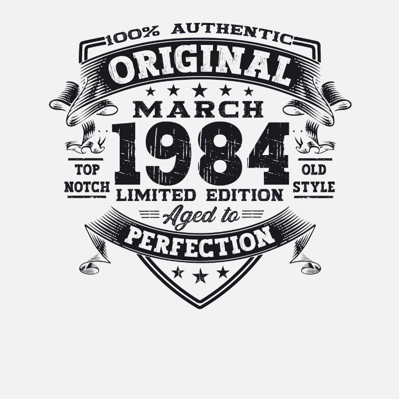 39e anniversaire Mann Original March Né en 1984