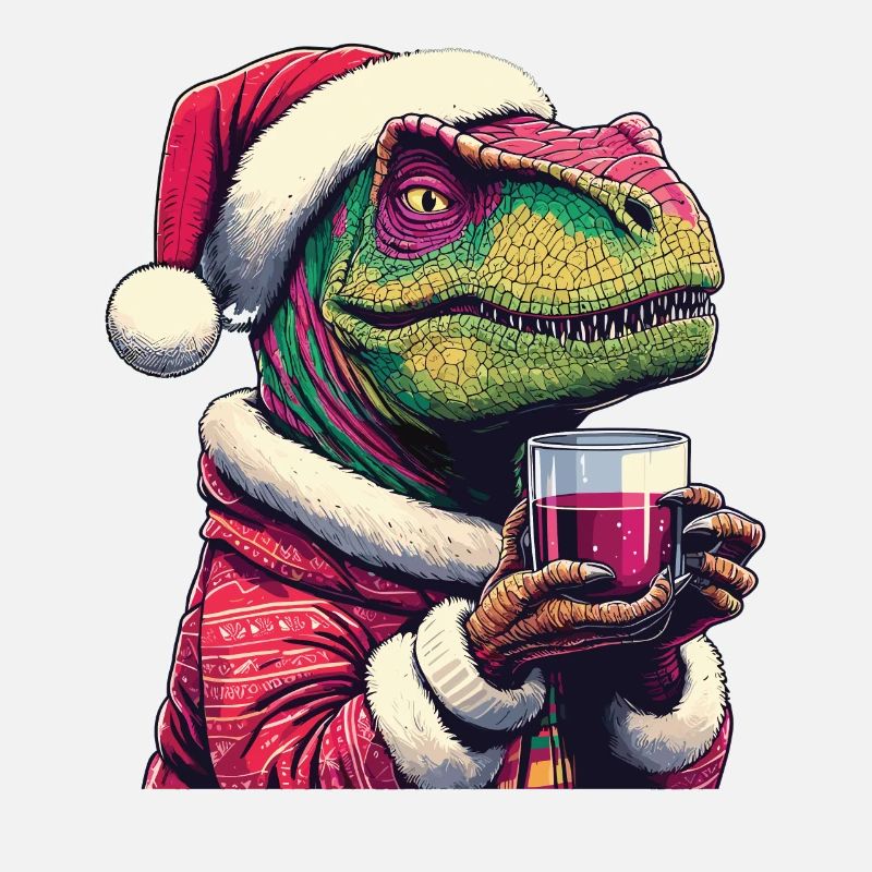 Raptor drinks mulled wine