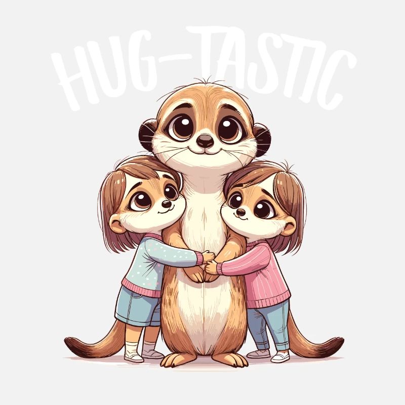 Hug-Tastic Suricate Maman Enfants Câlins Amour
