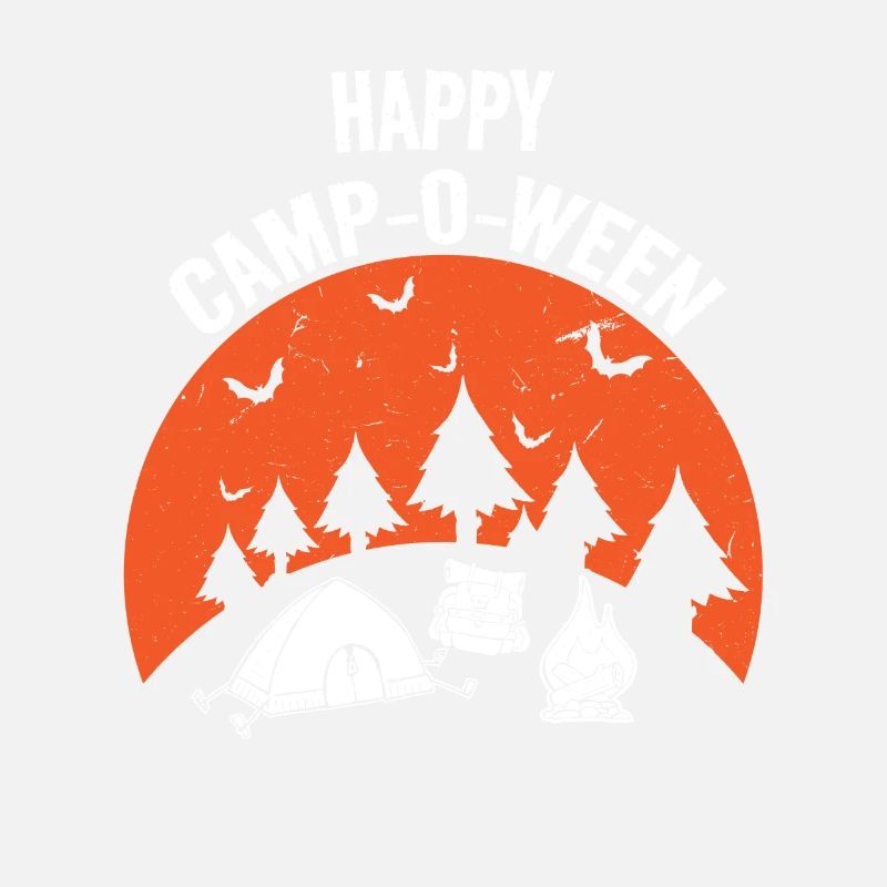 Happy Camp O Ween Pumpkin, Camping