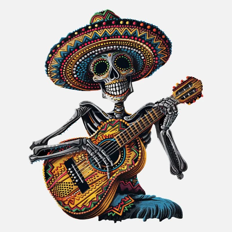 Ukulele Mexikanisches Skelett