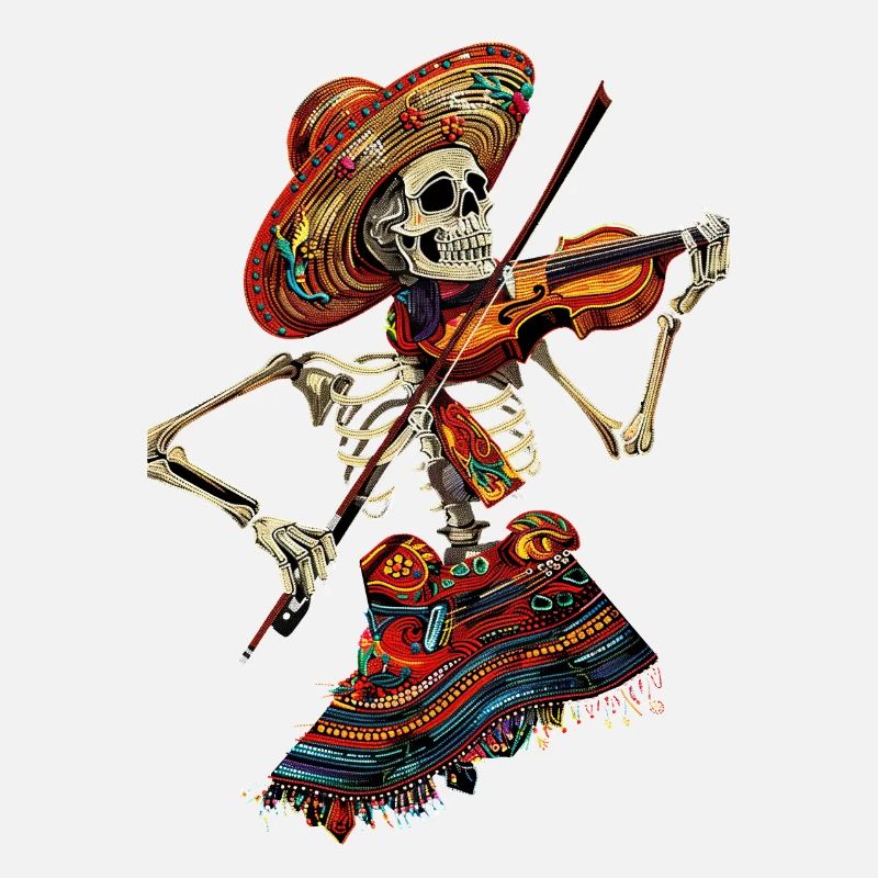 Squelette de violon mexicain
