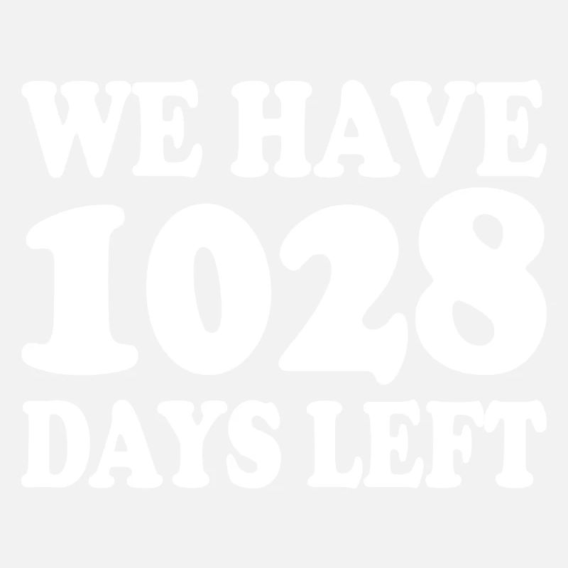 Il nous reste 1028 jours