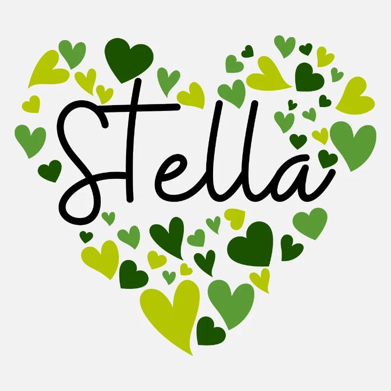 J’adore les cœurs Stella en vert