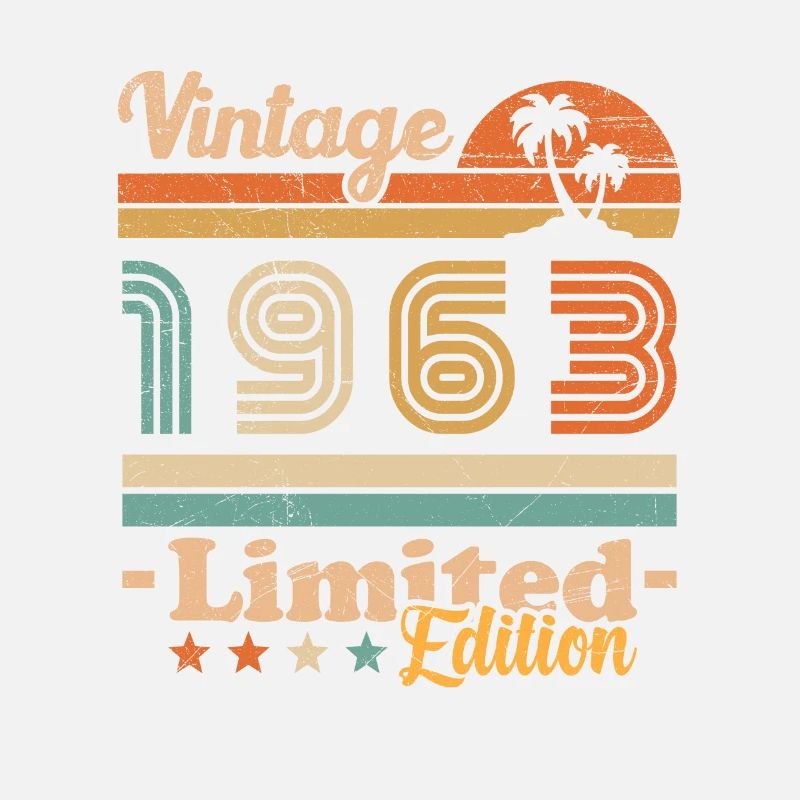 1963 Vintage Vintage Geburtstag Retro