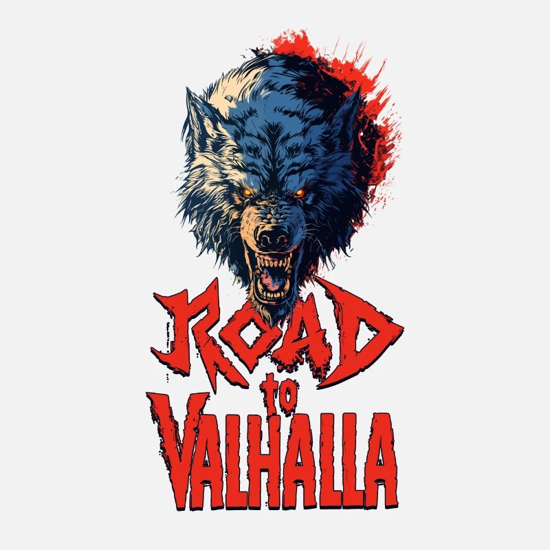 Aggressive Wolf Road to Valhalla Red
