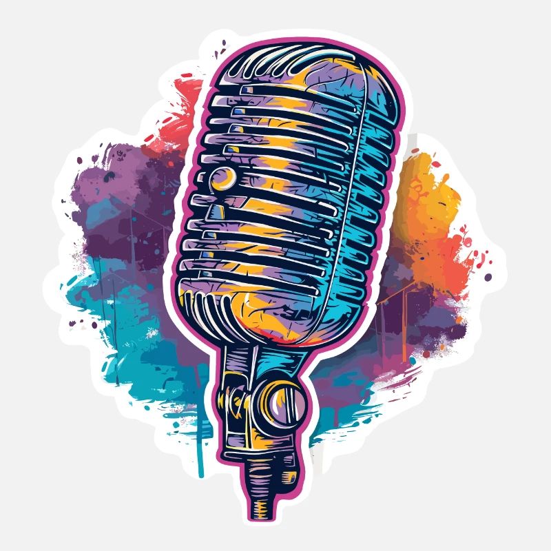 Microphone in retro look
