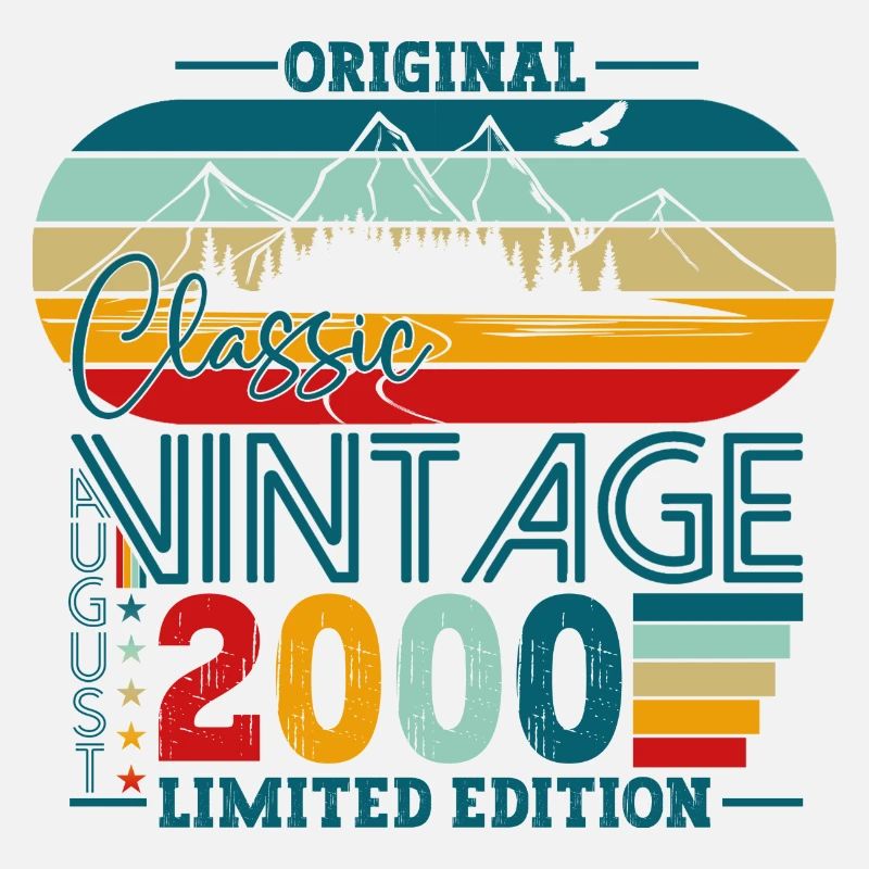 Original August Vintage 2000 Geburtstag Geschenk