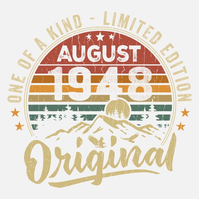 August 1948 Birthday Gift 1948 Legends August