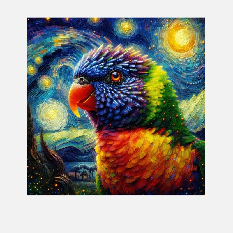 Regenbogenlori Starry Night
