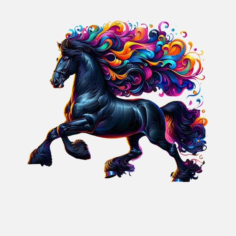 Cheval frison Pferd