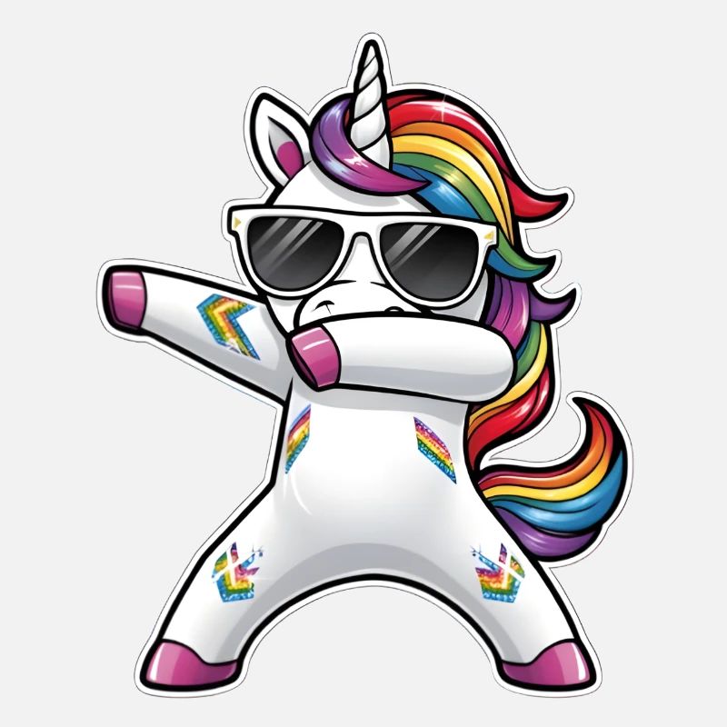 Dabbing Einhorn
