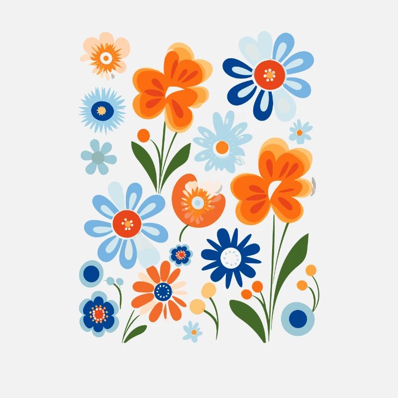 Bloom Brilliance - Unique Abstrait Flower TShirt