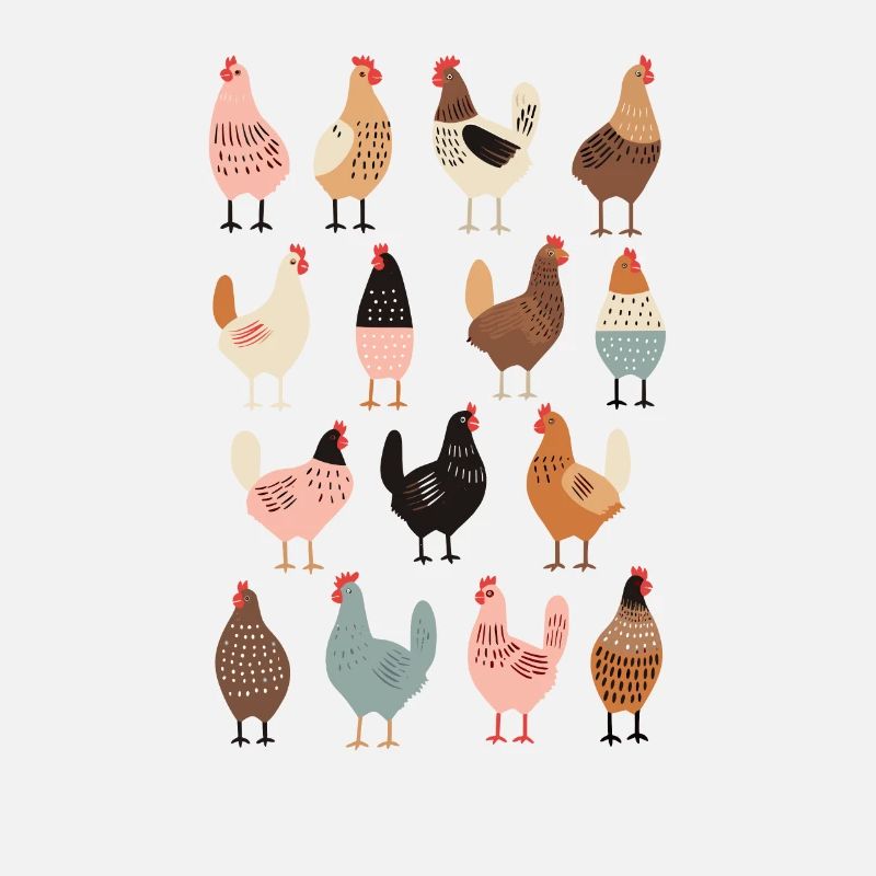 Mode à plumes: Vintage Chicken Vibes Tee