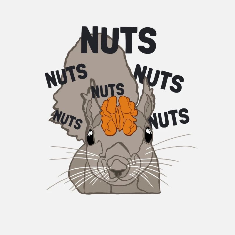 Nuts Brain Fuchshörnchen Grauhörnchen Squirrel