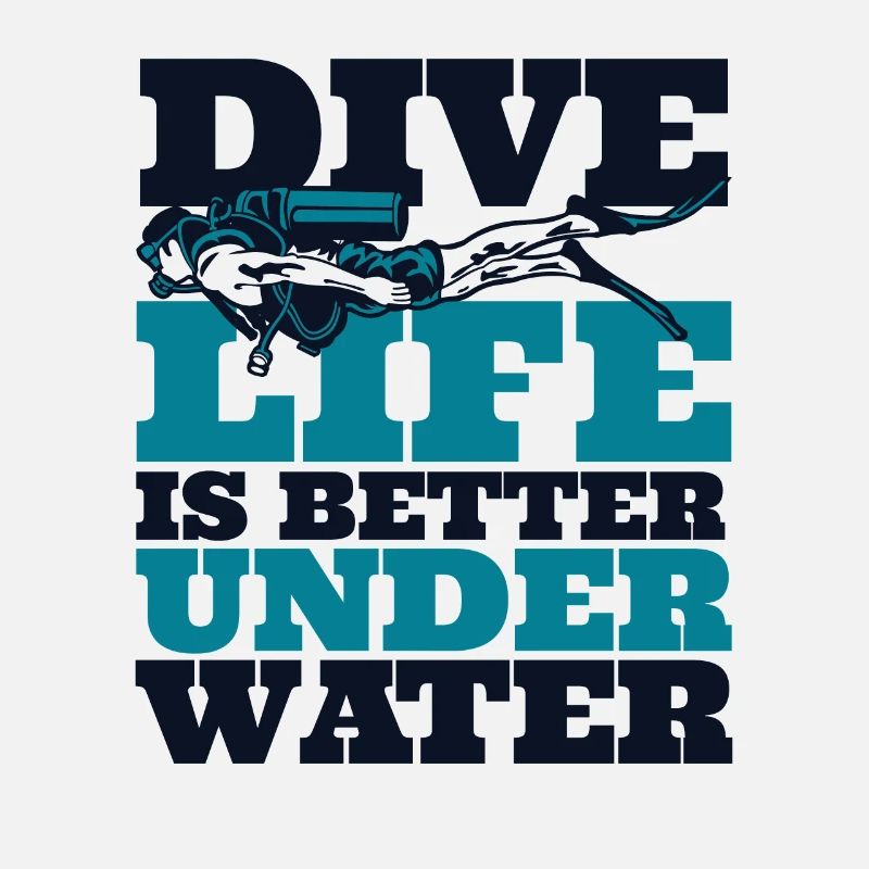 Dive Life Is Better Under Water Diving Fins