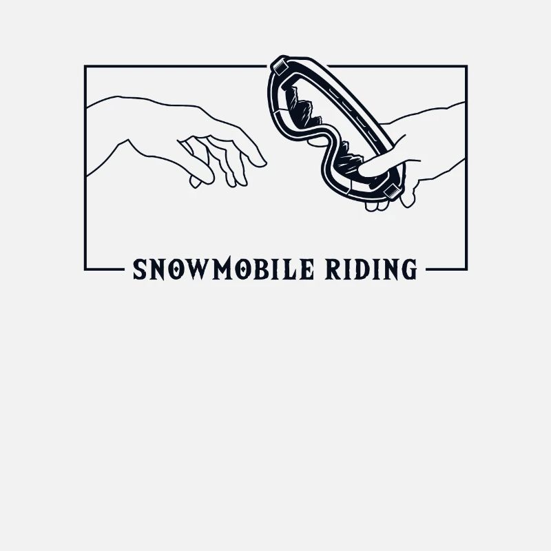 Michelangelo Création d’Adam Snowmobile Driver