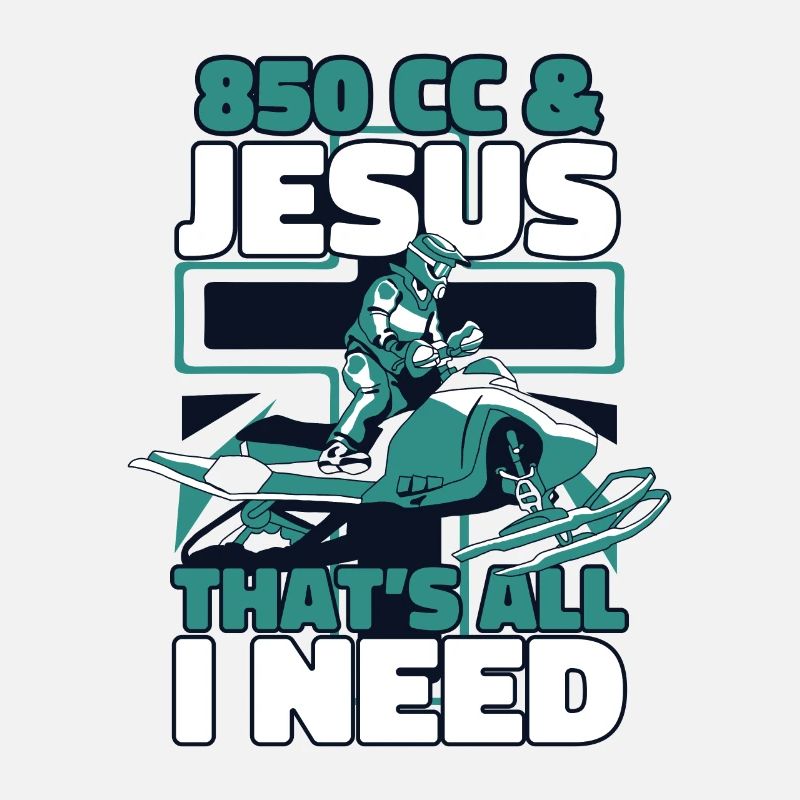 850 CC And Jesus That's All I Need Snowmobile