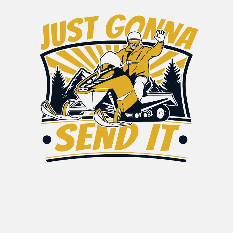 Just going to Send It Snow Motorcycle Snowmobile
