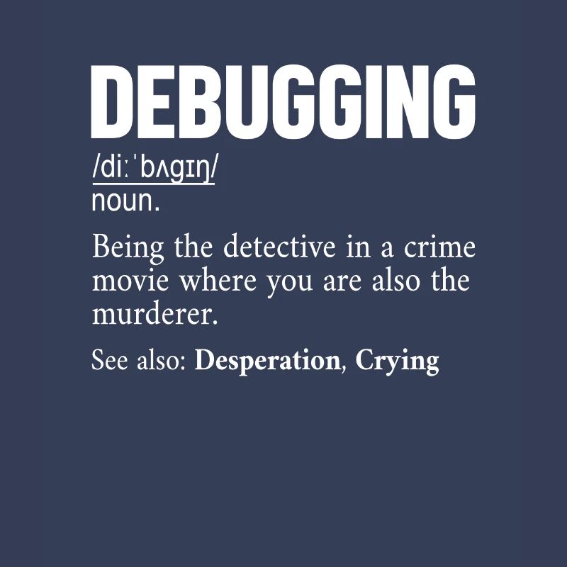 Debugging Definition Developer Coder Programmierer