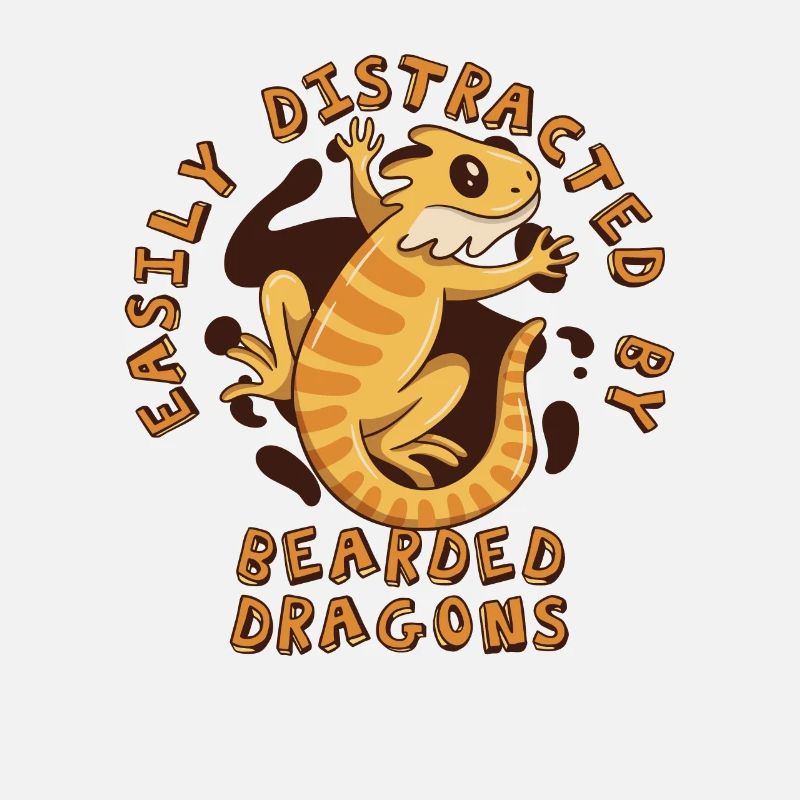 Easily Distracted By Bearded Dragons Pogona