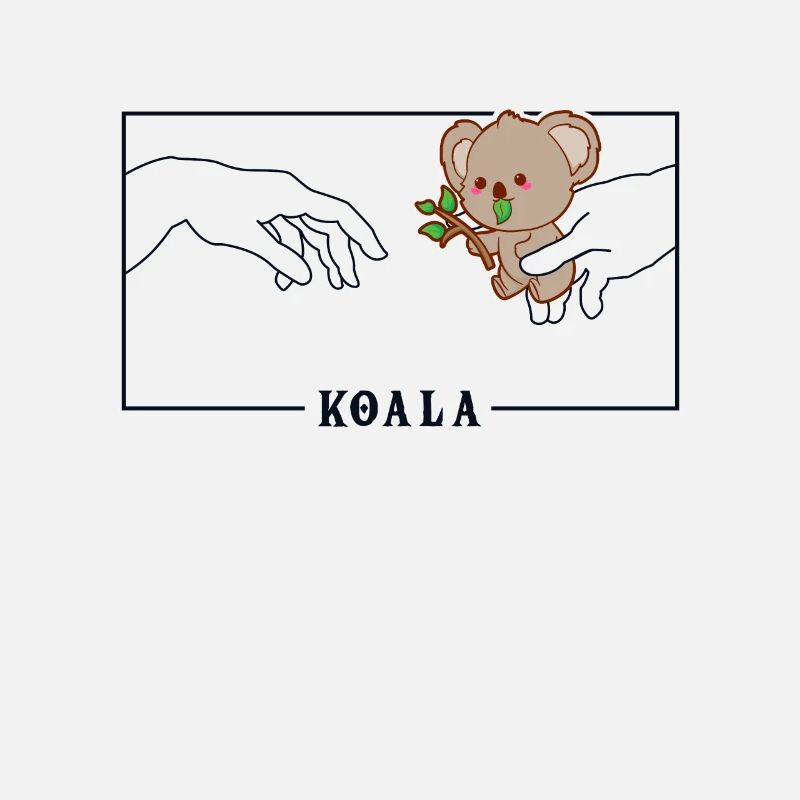 Michelangelo Schöpfung von Adam Koala Koalabär