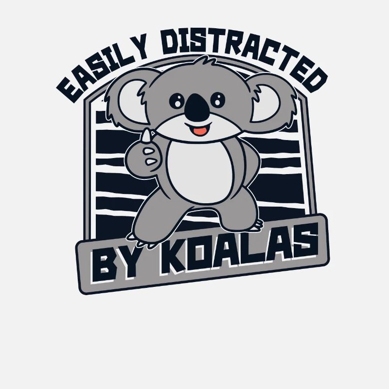 Facilement distrait par les koalas Koalabear Eucalyptus