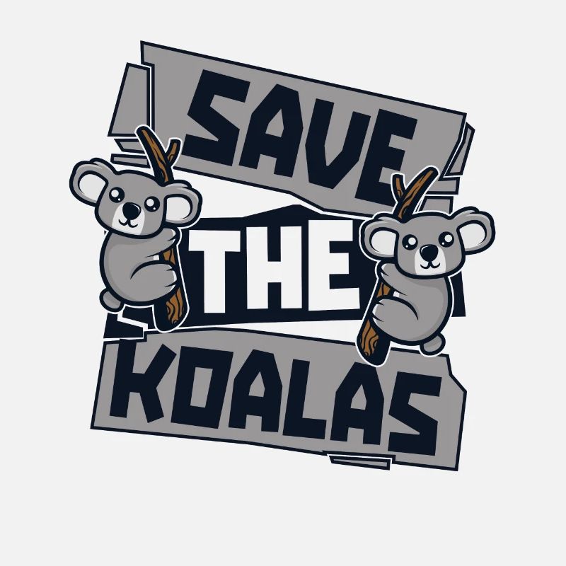 Save The Koalas Koalabear Eucalyptus Lover Koala