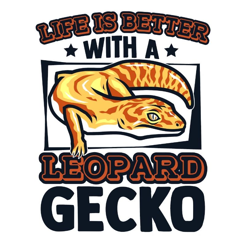 Das Leben ist besser mit einer Leopardgecko-Eidechse