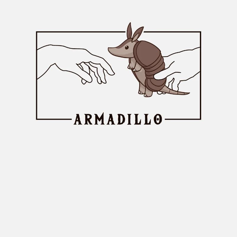 Michelangelo Création d’Adam Armadillo Rose