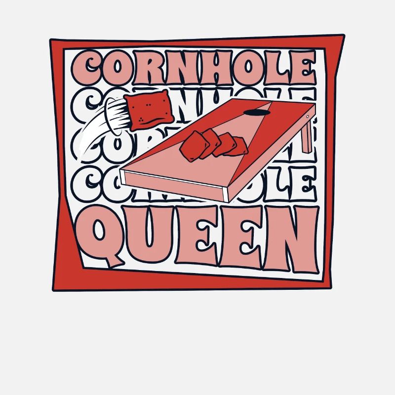 Cornhole Queen Plateau de jeu Pouf Professionnel