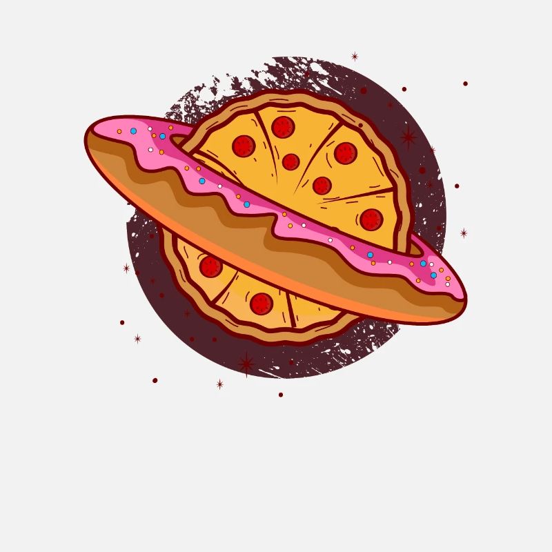 Donut Pizza Doughnut Glazed Maker Lover Donut