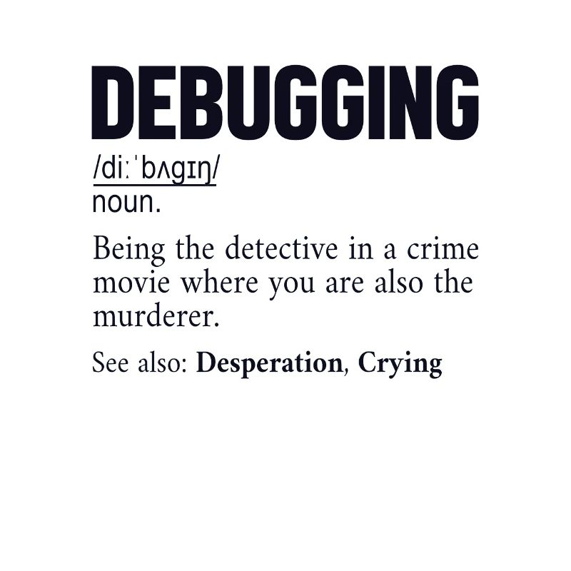 Debugging Definition Developer Coder Programmer
