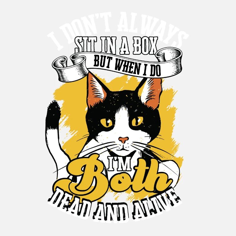 Schrodinger's Cat Box Alive Dead Quantum Physics